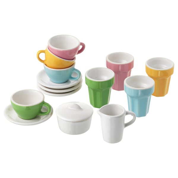 Duktig 10 Piece Coffee Tea Set Multicolour Ikea