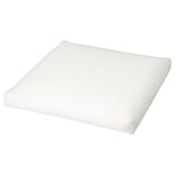A white DUVHOLMEN pillow, rectangular in shape, with a smooth surface and soft material.