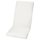 DUVHOLMEN cushion, white, rectangular, padded for comfort.