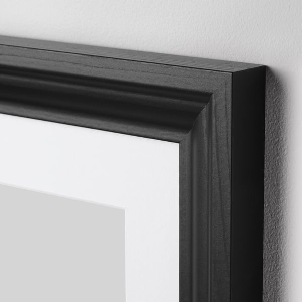 EDSBRUK Frame, black stained, 20x25 cm