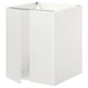 Option: ENHET Base cabinet for sink w doors, white, 61x63x76 cm