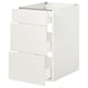 ENHET Base cabinet with 3 drawers, white, 46x63x76 cm