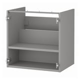 ENHET Base cb f washbasin w shelf, grey, 61x46x61 cm