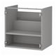 ENHET Base cb f washbasin w shelf, grey, 61x46x61 cm