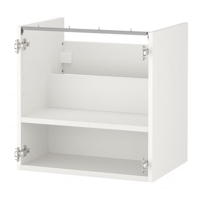 ENHET Base cb f washbasin w shelf, white, 61x46x61 cm