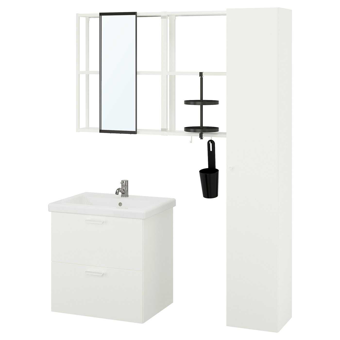 ENHET bathroom, white, 61x46x61 cm IKEA