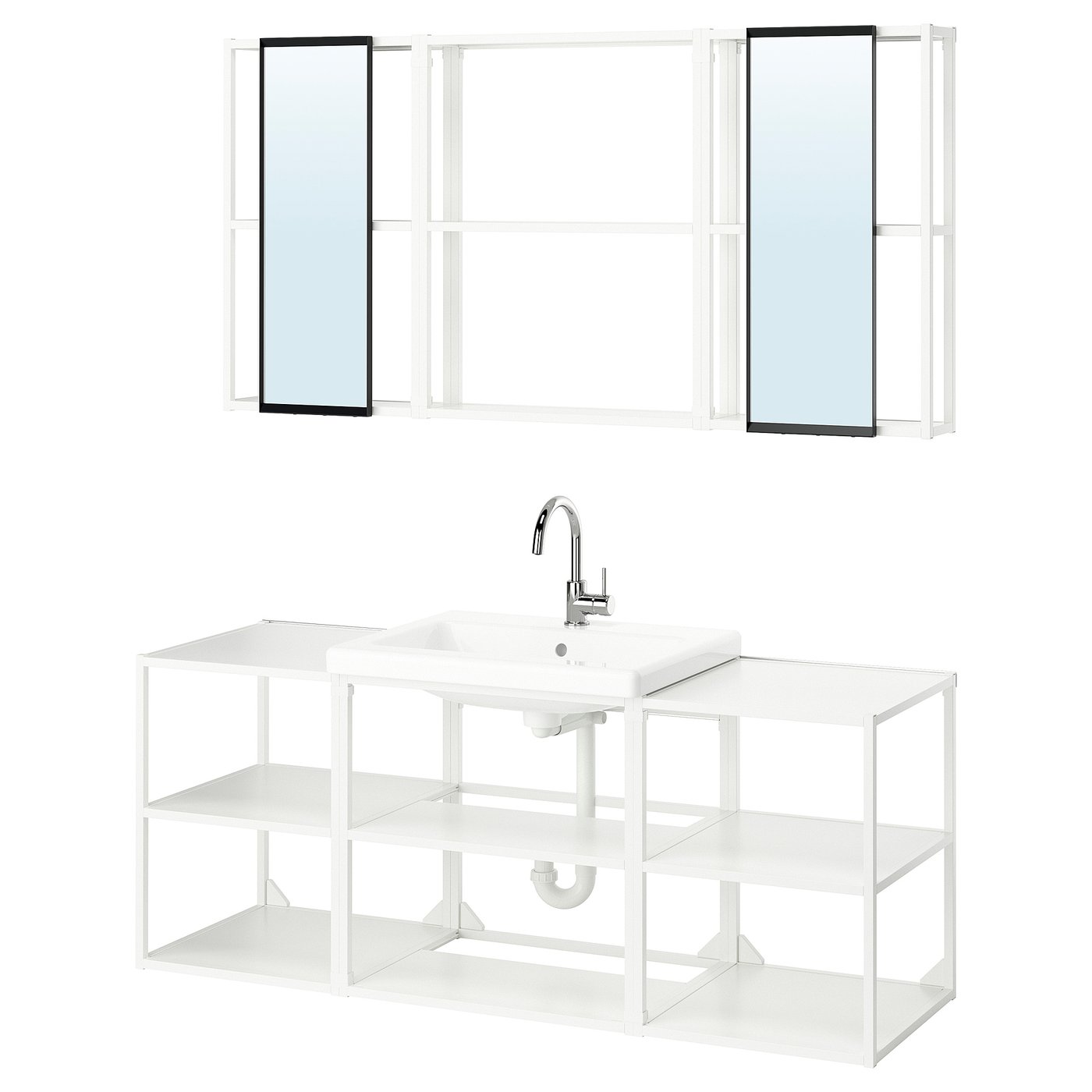 ENHET bathroom, white, 61 cm - IKEA