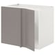 Option: ENHET Corner base cabinet with shelf/door, white/grey frame