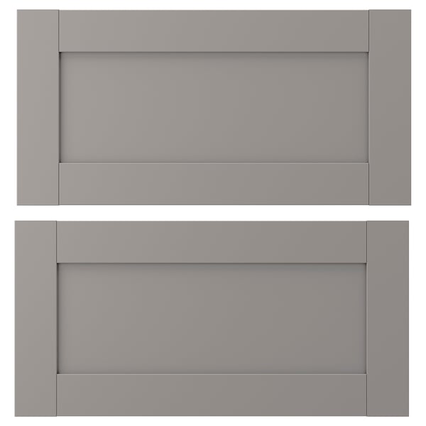 ENHET Drawer front, grey frame, 61x31 cm