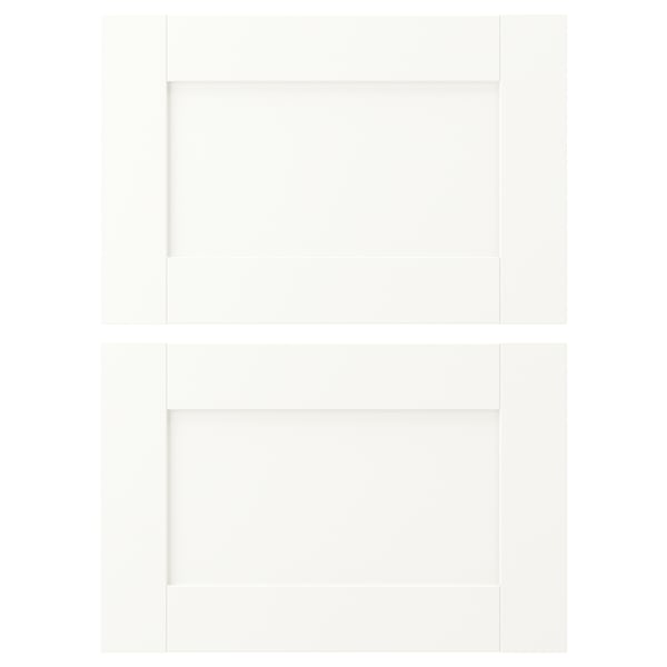 ENHET Drawer front, white frame, 46x31 cm
