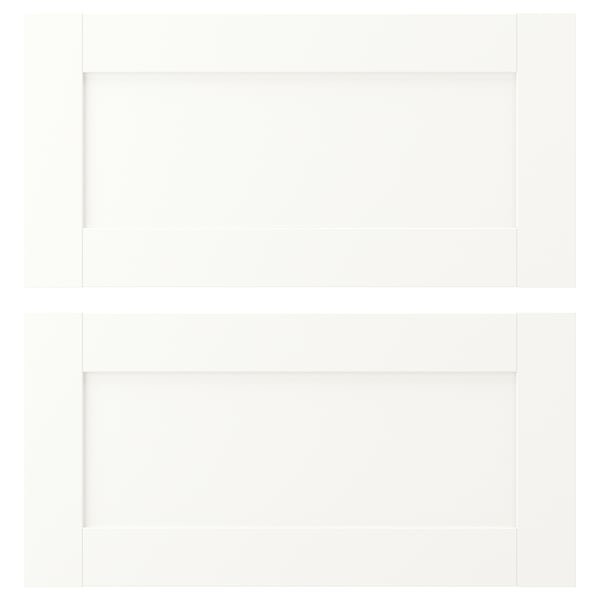 ENHET Drawer front, white frame, 61x31 cm