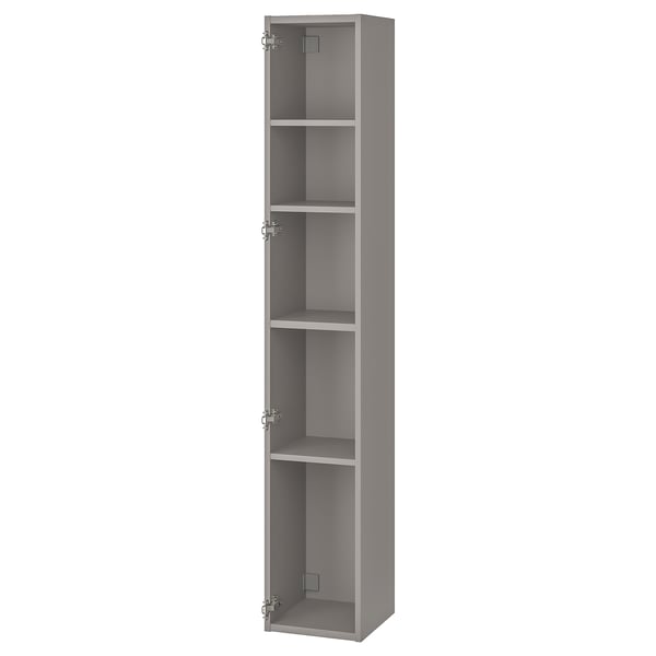 ENHET High cb w 4 shelves, grey, 30x30x183 cm