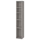 ENHET High cb w 4 shelves, grey, 30x30x183 cm