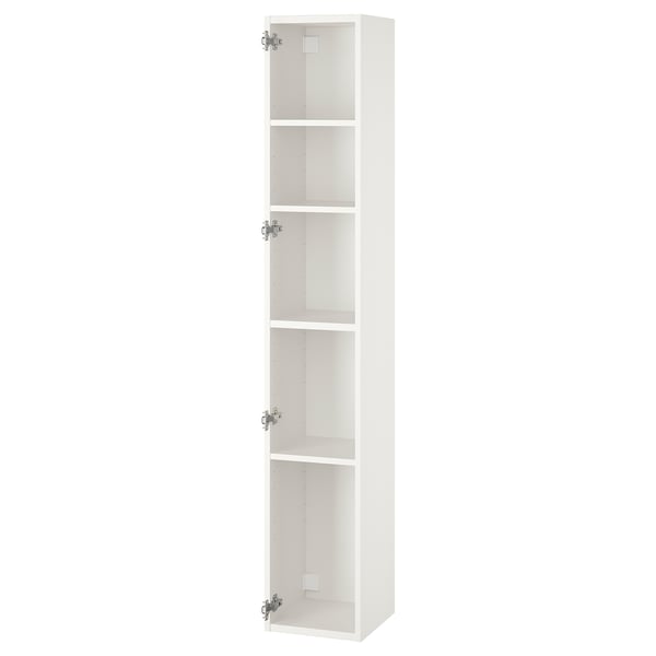 ENHET High cb w 4 shelves, white, 31x31x183 cm