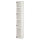 Option: ENHET High cb w 4 shelves, white, 31x31x183 cm