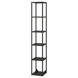 ENHET High fr w shelves, anthracite, 31x31x183 cm