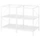Option: ENHET Kitchen island frame with shelves, white, 61 cm