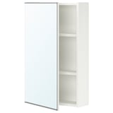 ENHET Mirror cb with 1 door, white, 46x17x76 cm