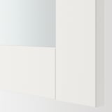 ENHET Mirror cb with 2 doors, white/white frame, 61x32x76 cm