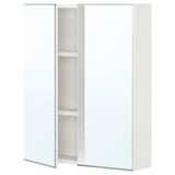 ENHET Mirror cb with 2 doors, white, 61x17x76 cm