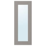 ENHET Mirror door, grey frame, 30x76 cm