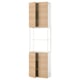 Option: ENHET Storage combination, white/oak effect, 61x32x229 cm