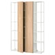 ENHET Storage combination, white/oak effect, 122x32x183 cm