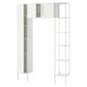 ENHET Storage combination, white/white frame, 137x32x203 cm