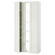 ENHET Storage combination, white/white frame, 91x32x183 cm