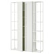 Option: ENHET Storage combination, white/white frame, 122x32x183 cm
