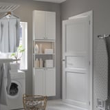 ENHET Storage combination, white/white frame, 61x17x229 cm