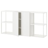 ENHET Storage combination, white, 152x32x76 cm
