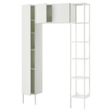 ENHET Storage combination, white, 137x32x203 cm