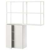 ENHET Storage combination, white, 122x32x152 cm