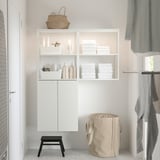 ENHET Storage combination, white, 122x32x152 cm