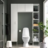 ENHET Storage combination, white, 137x32x203 cm