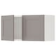 ENHET Wall cabinet with doors, white/grey frame, 76x32x38 cm
