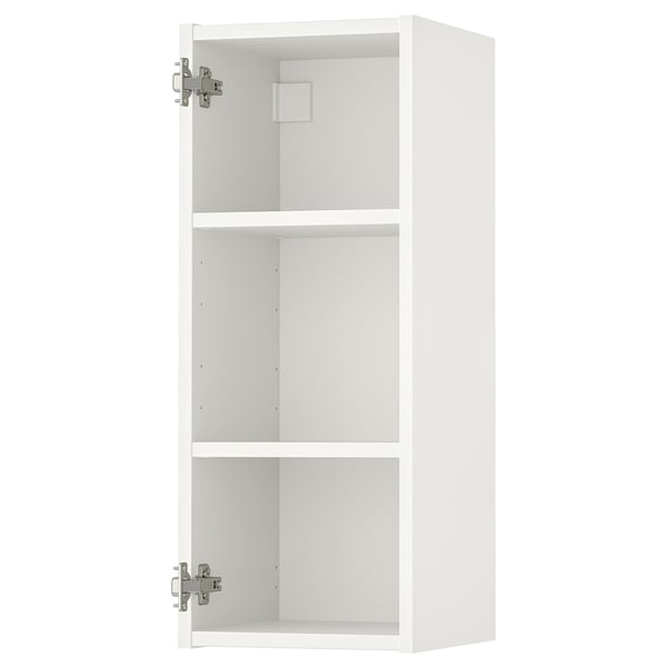 ENHET Wall cb w 2 shelves, white, 30x30x76 cm