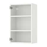 ENHET Wall cb w 2 shelves, white, 46x30x76 cm