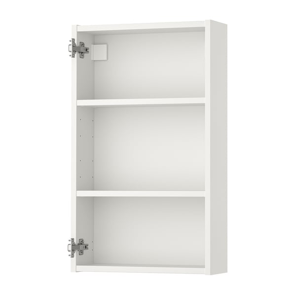 ENHET Wall cb w 2 shelves, white, 46x15x76 cm