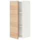 ENHET Wall cb w 2 shlvs/door, white/oak effect, 30x32x76 cm