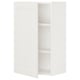 ENHET Wall cb w 2 shlvs/door, white/white frame, 46x32x76 cm