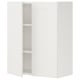 ENHET Wall cb w 2 shlvs/doors, white/white frame, 61x32x76 cm