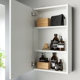 ENHET Wall cb with 1 door, white, 46x17x76 cm