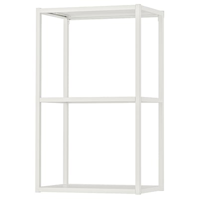 ENHET Wall fr w shelves, white, 46x30x76 cm