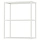 White ENHET open storage frame with two shelves, minimalist and modern design.