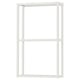 ENHET white metal storage frame. Tall, rectangular, open design, useful for kitchen, bath, or laundry.
