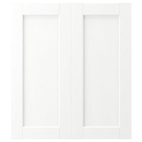 ENKÖPING white wardrobe doors. Classic design, durable foil, subtle grain.