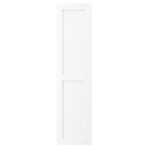 ENKÖPING white cabinet door, classic design with wood-like texture, vertical rectangular shape.