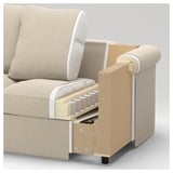 FINNALA 4-seat sofa, with chaise longue/Grann/Bomstad black